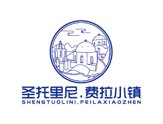 王涛的圣托里尼.费拉小镇地产logo设计logo设计