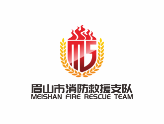 何嘉健的眉山市消防救援支队logo设计