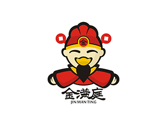 丁小钰的金满庭休闲食品卡通logo设计logo设计