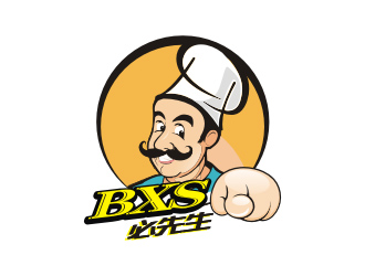 必先生餐饮人物卡通logo设计logo设计