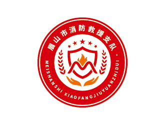 王涛的眉山市消防救援支队logo设计