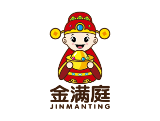 王涛的金满庭休闲食品卡通logo设计logo设计