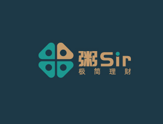 刘祥庆的粥Sir极简理财标志设计logo设计