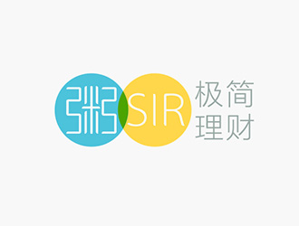吴晓伟的粥Sir极简理财标志设计logo设计