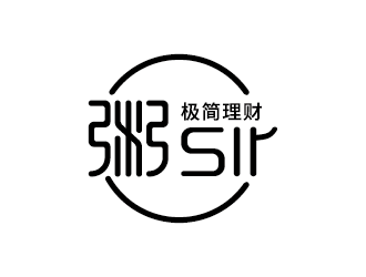 王涛的粥Sir极简理财标志设计logo设计