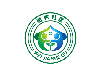 何嘉健的微家社区logo设计