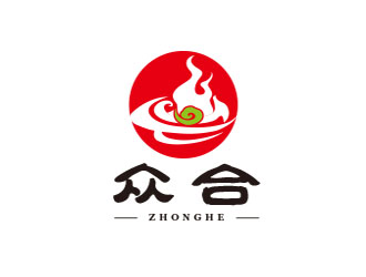 朱红娟的众合餐饮会所logo设计
