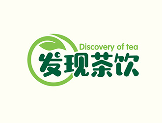 吴晓伟的发现茶饮中文字体设计logo设计