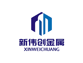 梁俊的新伟创金属logo设计