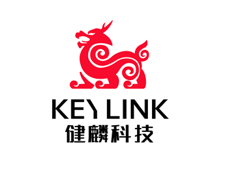 唐国强的健麟科技logo设计
