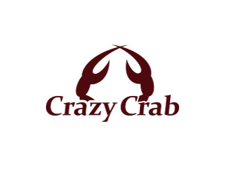 朱红娟的Crazy Crab英文logo设计logo设计
