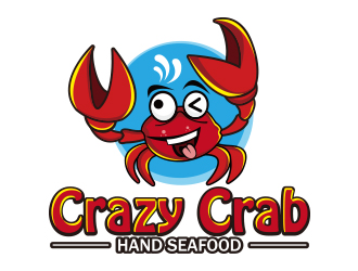 向正军的Crazy Crab英文logo设计logo设计
