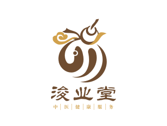 姜彦海的浚业堂中医logo设计logo设计