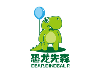 黄安悦的恐龙先森logo设计
