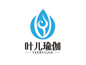 朱红娟的叶儿瑜伽logo设计
