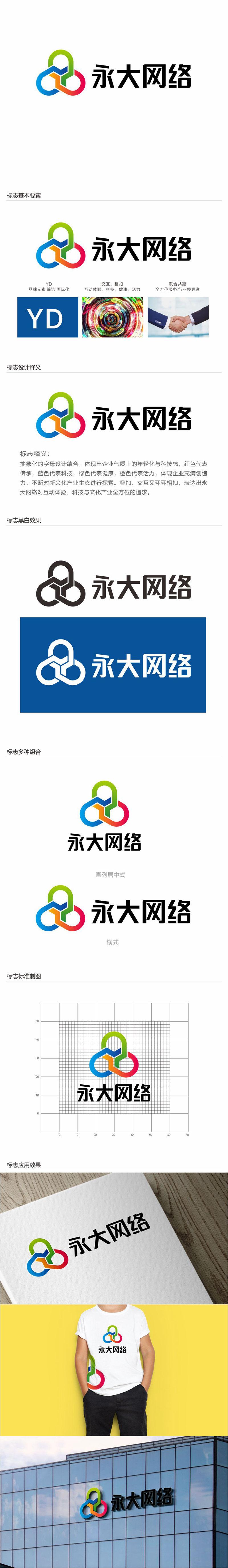 唐国强的永大网络logo设计