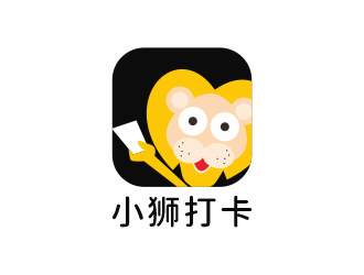 何嘉健的小狮打卡logo设计