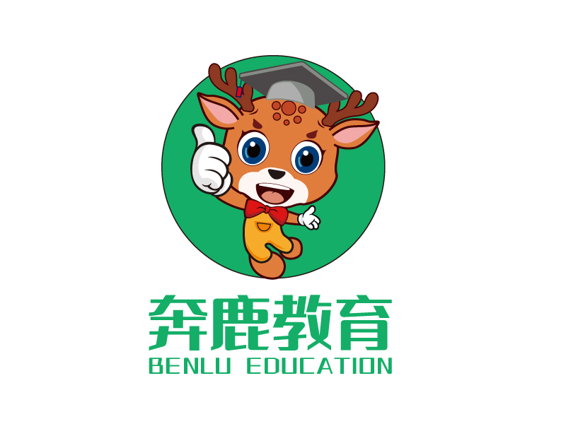 奔鹿教育logo设计