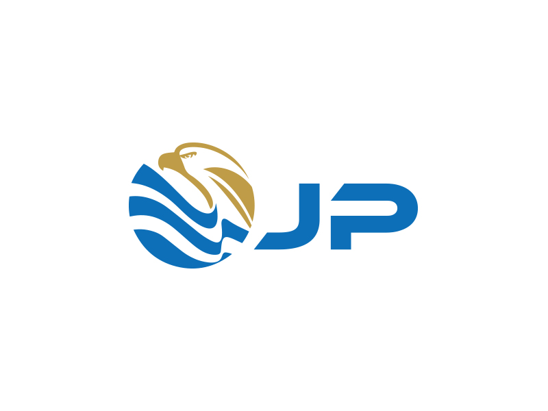 孙金泽的JP+图形金鹏或金鹰logo设计