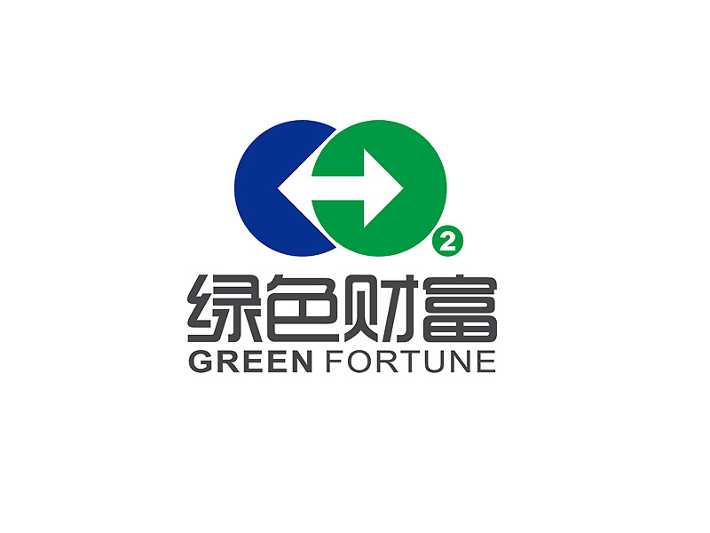 绿色财富 金融服务定制LOGO设计logo设计
