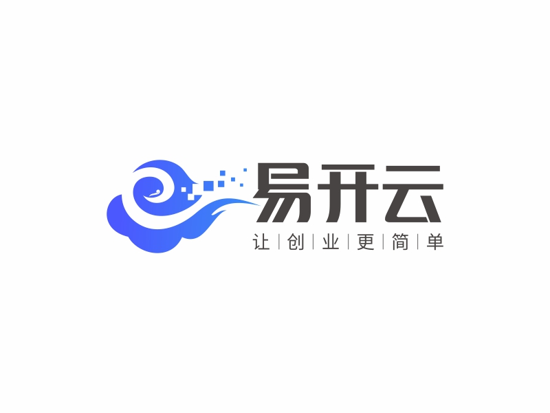 易开云logo设计
