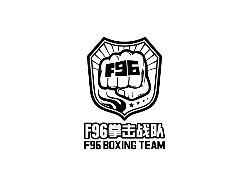 F96拳击战队logo设计