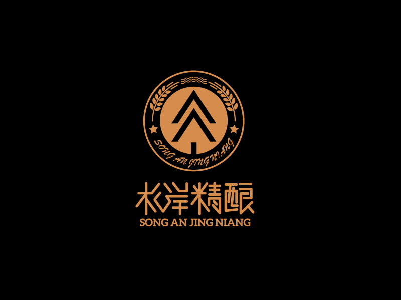 唐国强的松岸logo设计