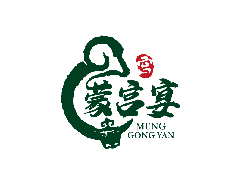 叶美宝的蒙宫宴logo设计