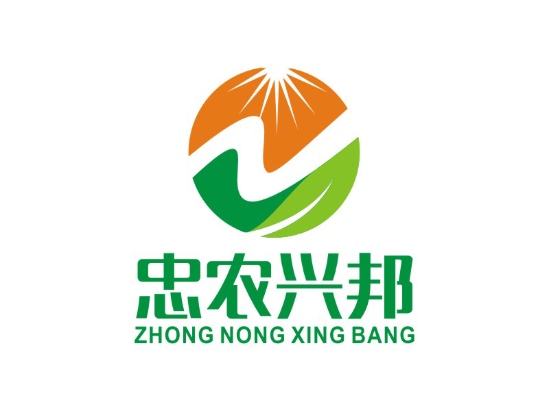 李泉辉的忠农兴邦logo设计