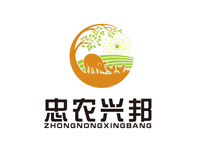 李正东的忠农兴邦logo设计