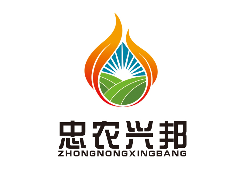 李正东的忠农兴邦logo设计
