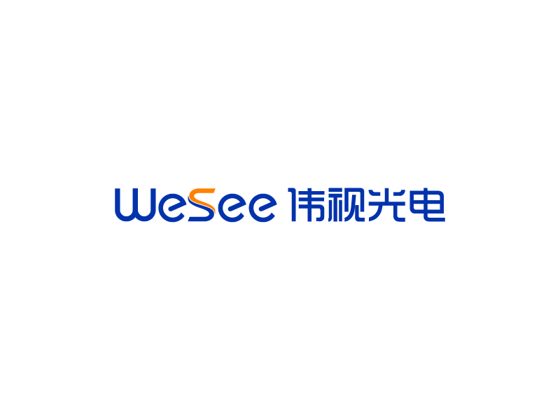 唐国强的WeSee   伟视光电logo设计