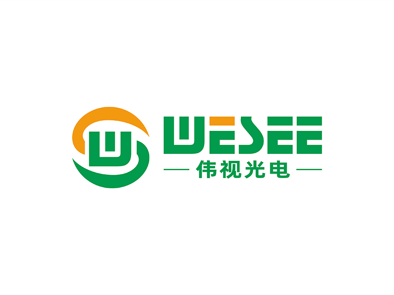 周都响的WeSee   伟视光电logo设计