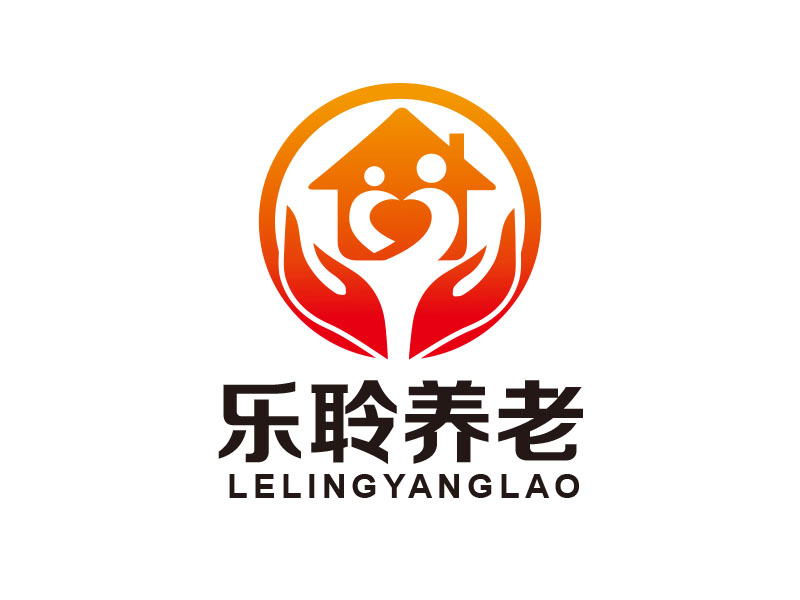 朱红娟的乐聆养老logo设计