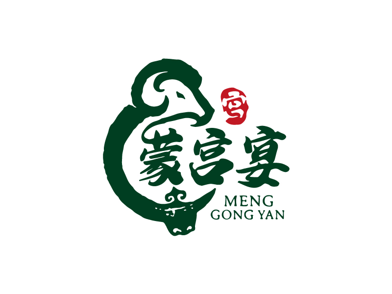 蒙宫宴logo设计