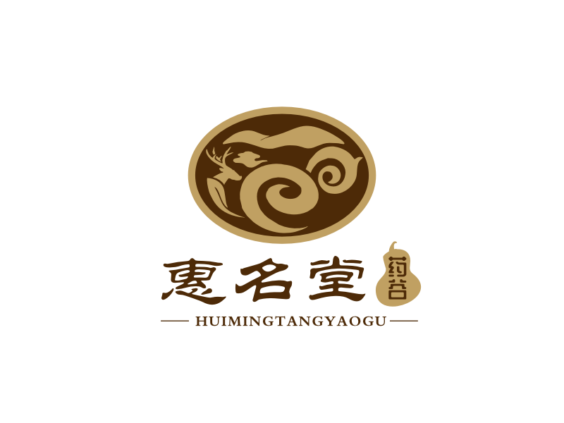 姜彦海的惠名堂药谷logo设计