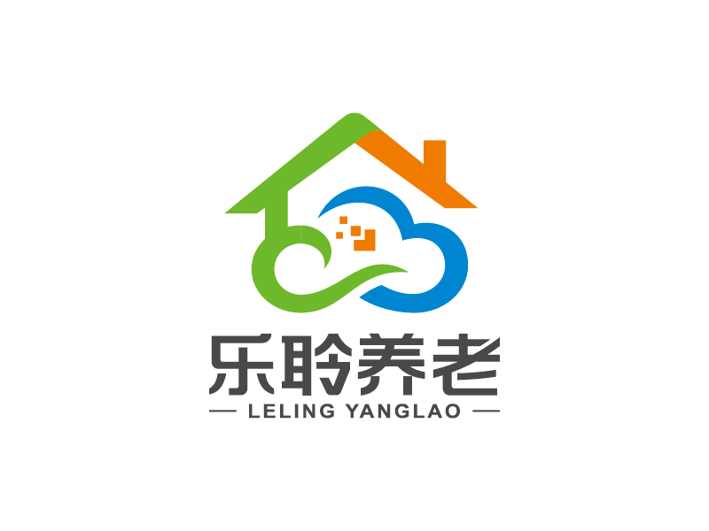 王涛的乐聆养老logo设计