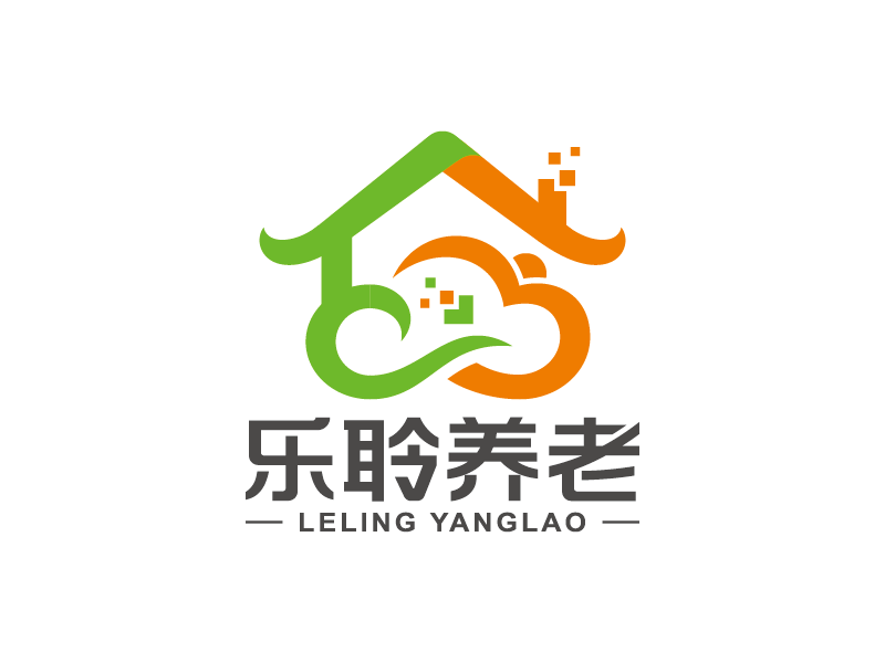 王涛的乐聆养老logo设计