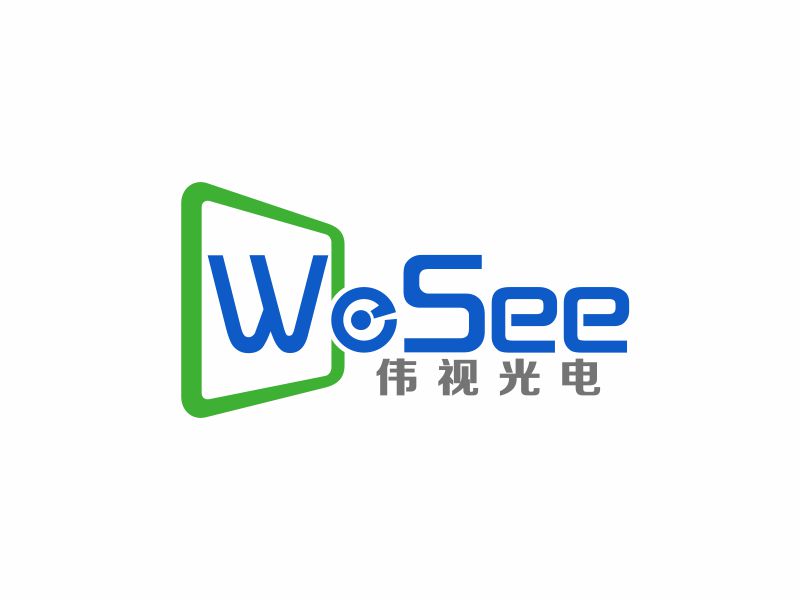 陈国伟的WeSee   伟视光电logo设计