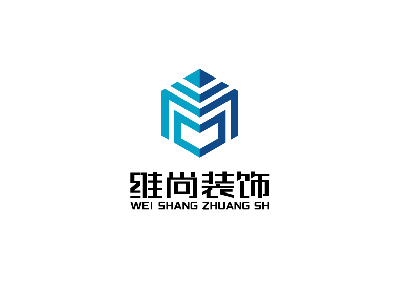 唐国强的青海维尚装饰工程有限公司logo设计