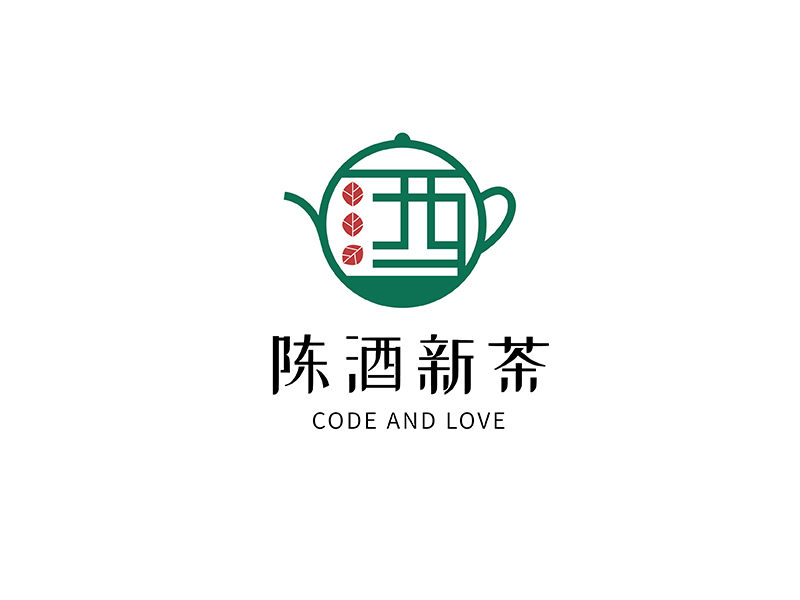 方诗瑶的陈酒新茶logo设计