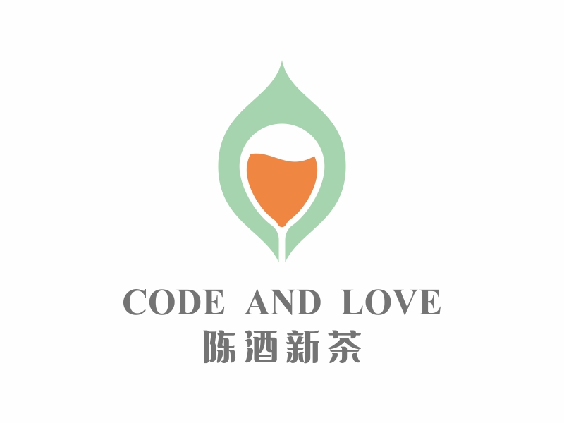 夏家伟的陈酒新茶logo设计