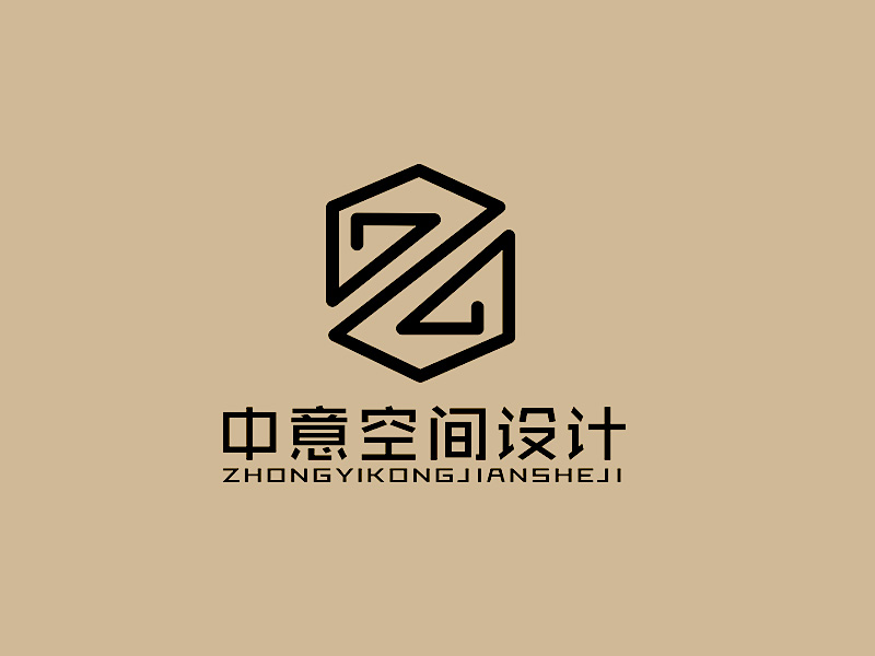 李杰的中意空间设计logo设计
