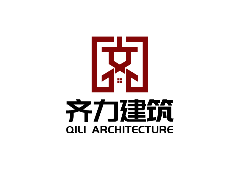 唐国强的上海齐力建筑工程有限公司logo设计