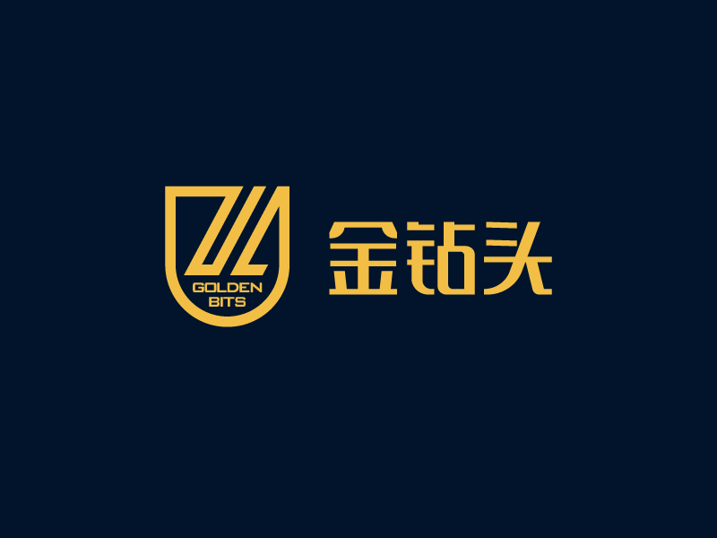 唐国强的金钻头logo设计