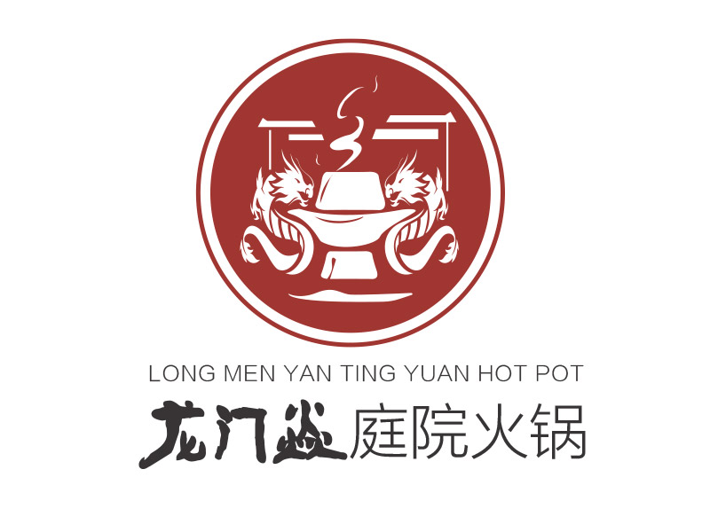 梦的龍門焱生态火锅logo设计