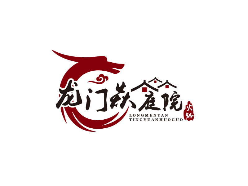 朱红娟的龍門焱生态火锅logo设计