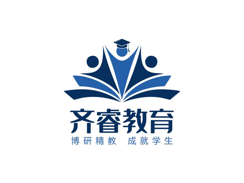周战军的齐睿教育logo设计