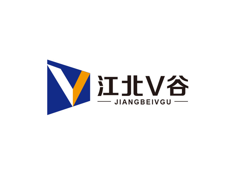 朱红娟的江北V谷logo设计