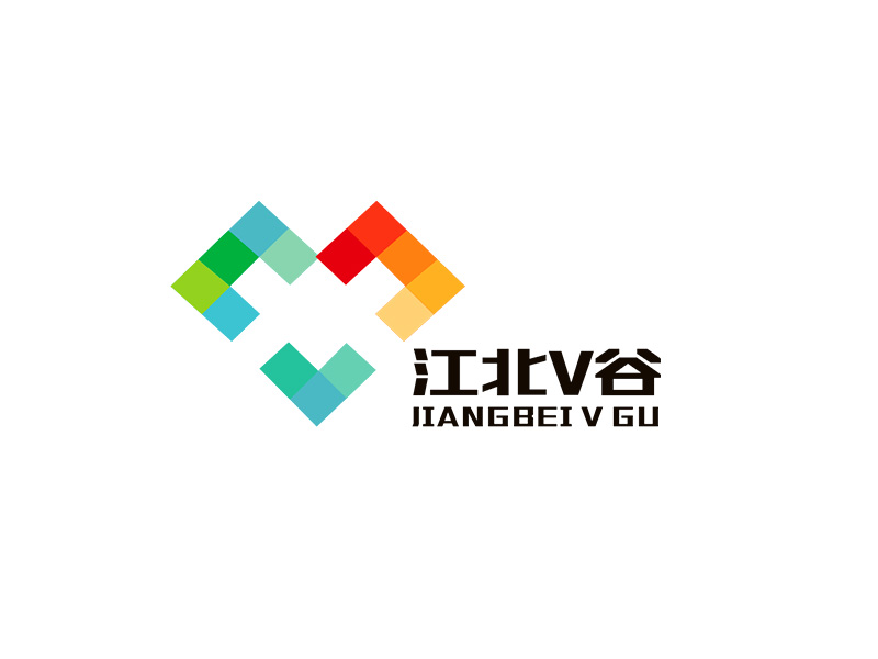李杰的江北V谷logo设计